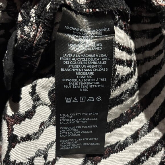 Maeve Anthropologie Womens Low-Rise Belted Micro Mini Skirt Size S Black Pattern - Picture 6 of 6